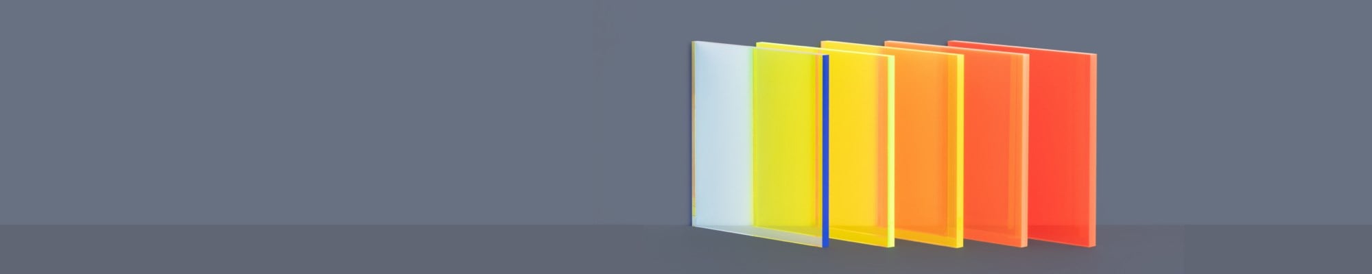 Clear Coloured Perspex Hero