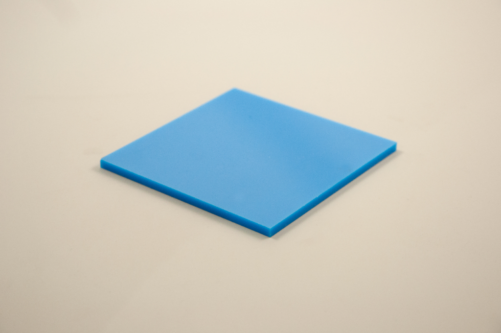 A Blue Perspex Square